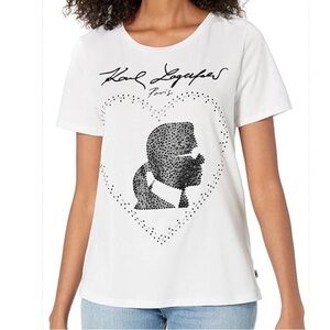 Karl Lagerfeld Paris
Women's Sequined
Silhouette T-Shirt size XS/new